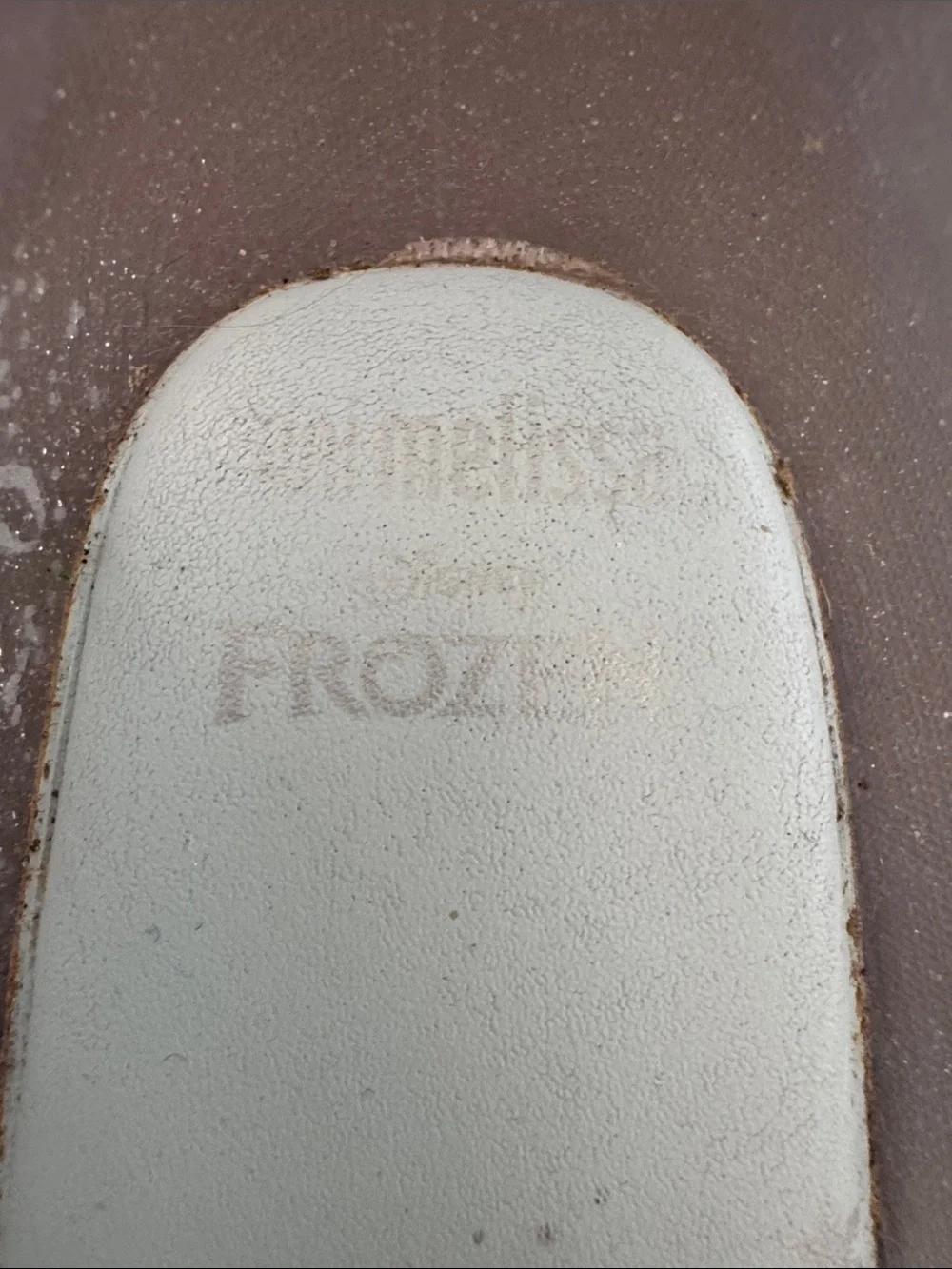 Mini Melissa Silver Shimmery Frozen Character Mary Jane Shoes